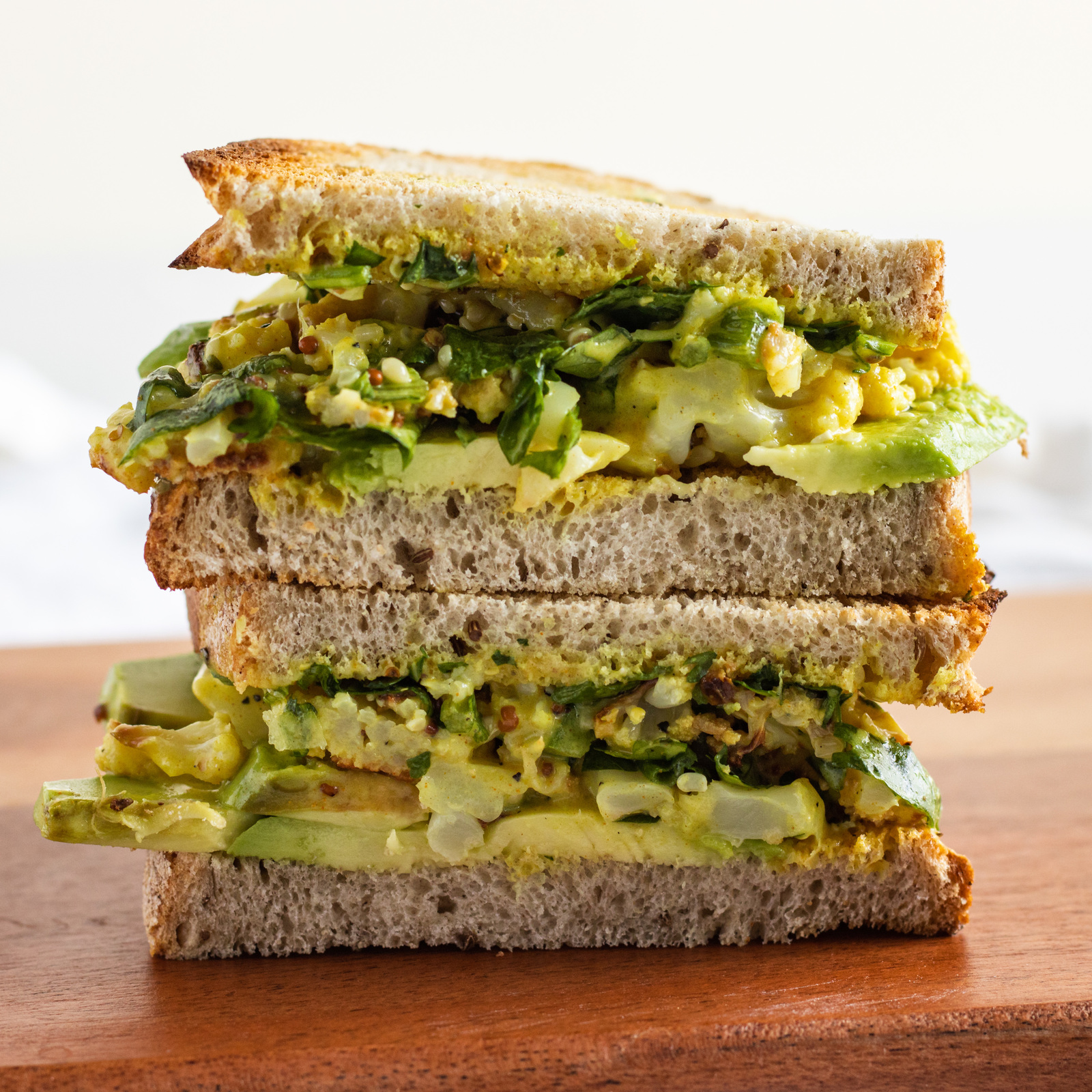 cauliflower salad sandwich