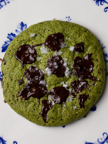 matcha chocolate chip cookies