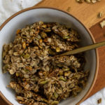 high protein vegan and nut free granola
