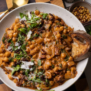 vegan tuscan chickpeas