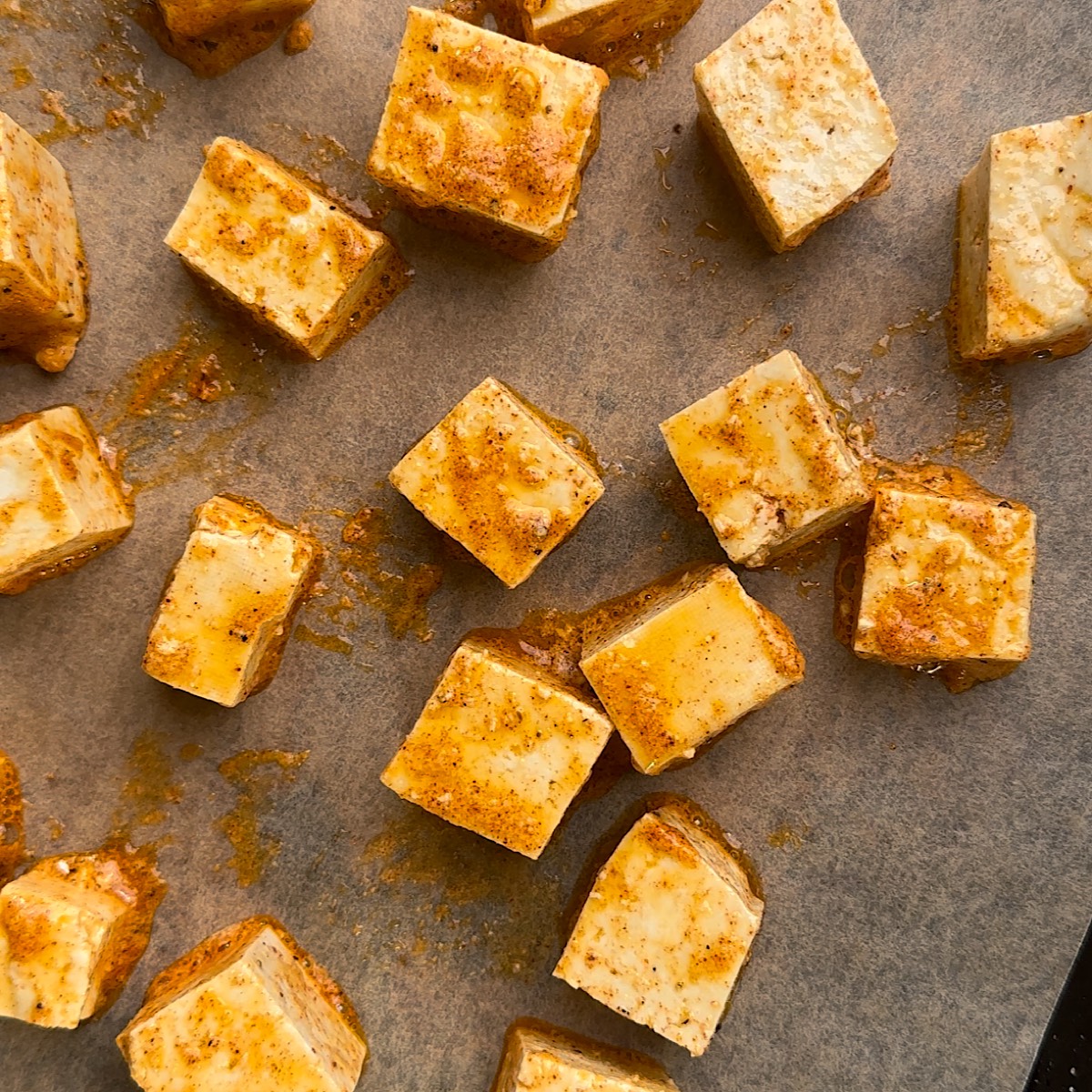 tofu on sheet pan