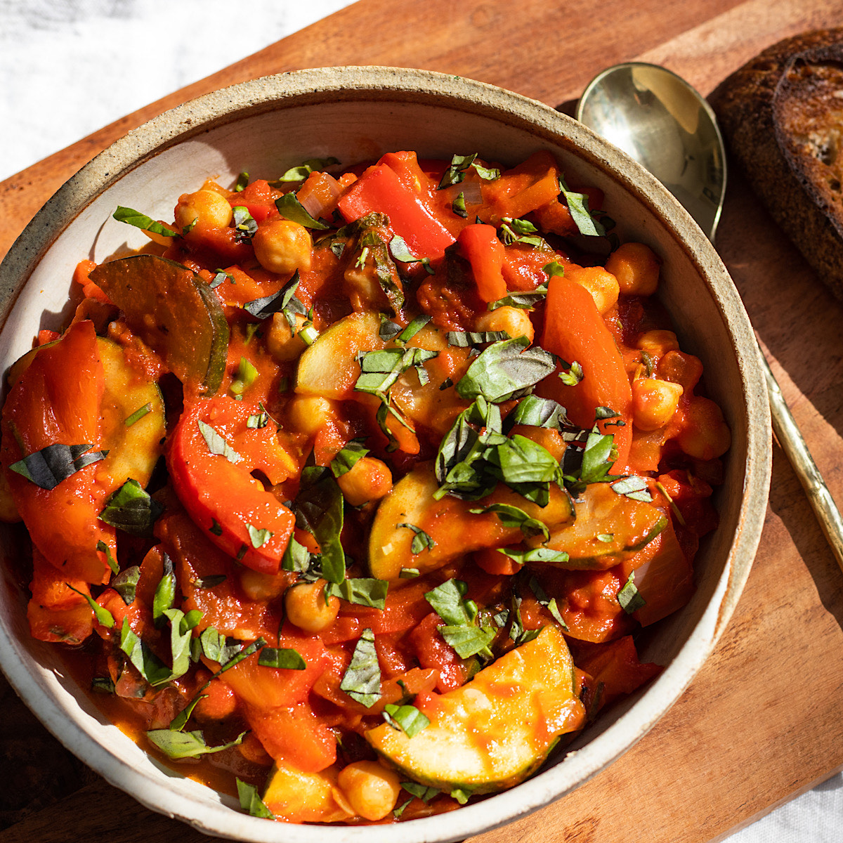 chickpea ratatouille without eggplant