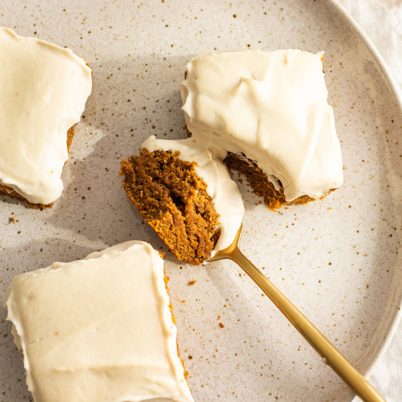 Vegan Pumpkin Cake (Oat & Almond flour) with Cream Cheese Frosting - Avocado Skillet
