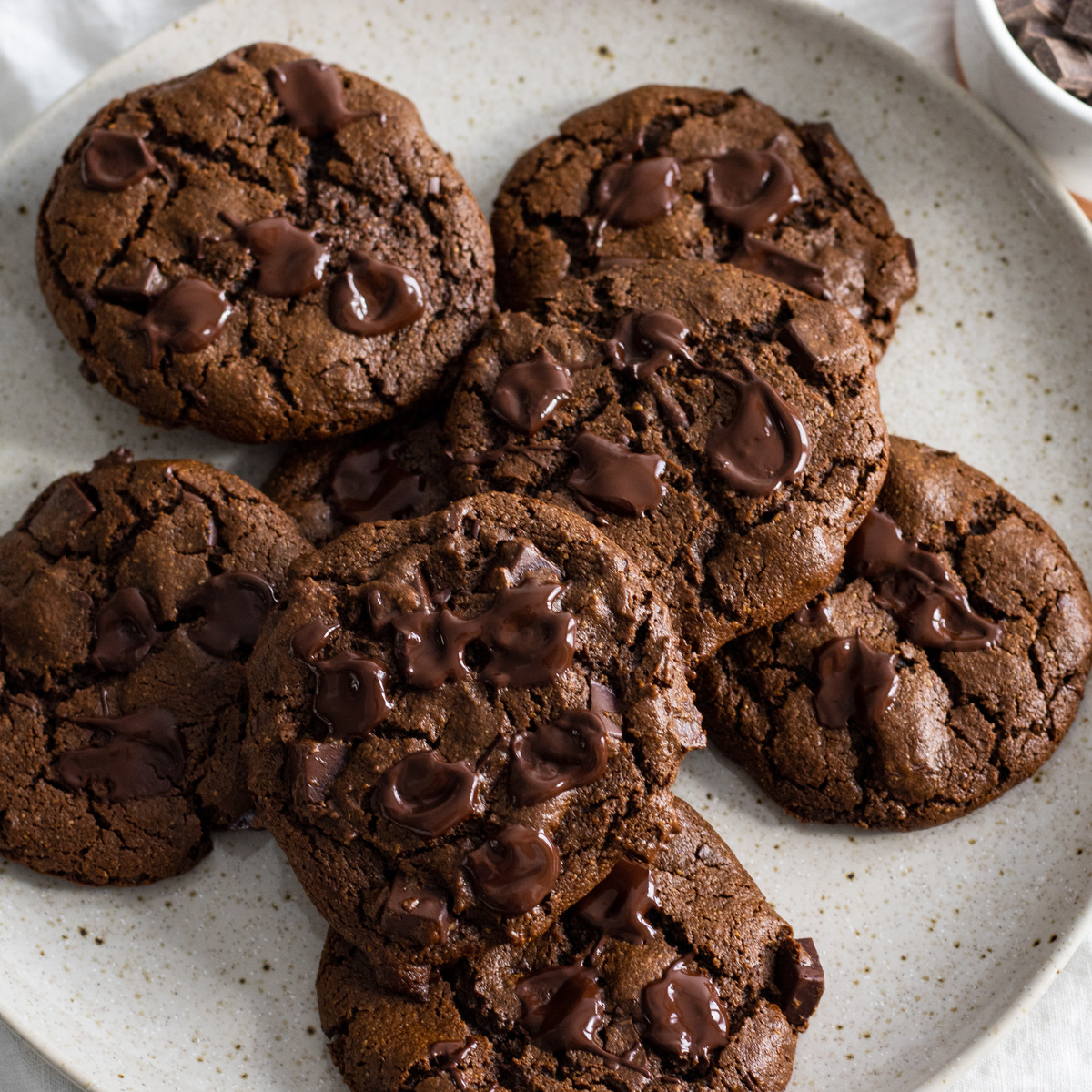 Vegan Gingerbread Chocolate Chip Cookies (oat & almond flour)