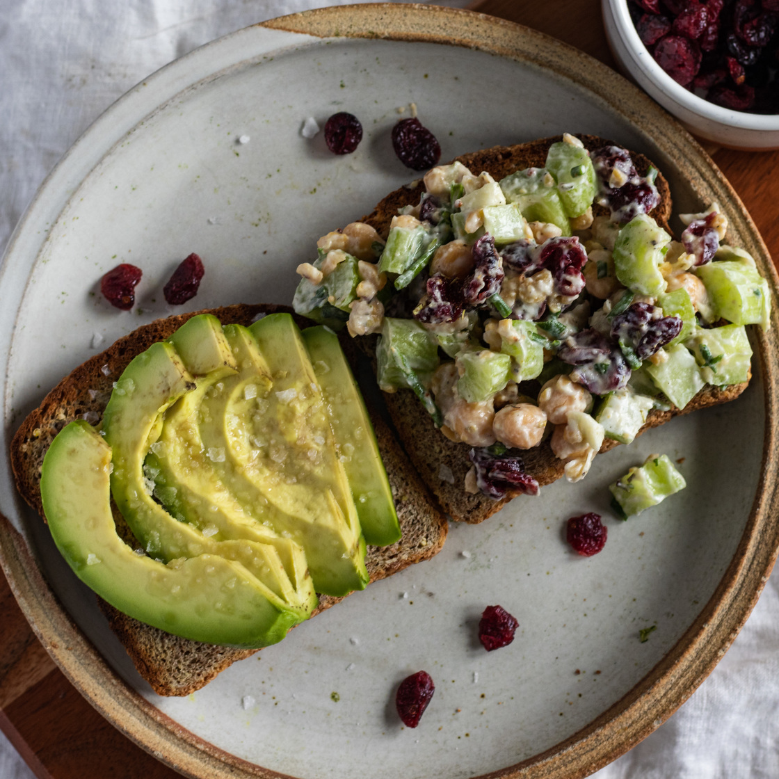Vegan Chickpea Salad Sandwich No Mayo Avocado Skillet