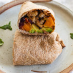 Vegan butternut squash burrito