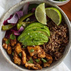 Vegan Smoked Tofu Burrito Bowl