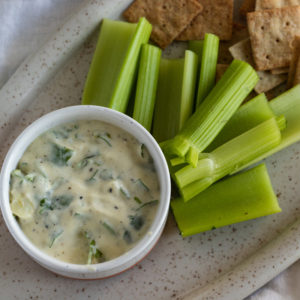 easy vegan yogurt sauce with garlic and herbs