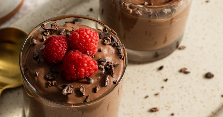 high protein chocolate mousse