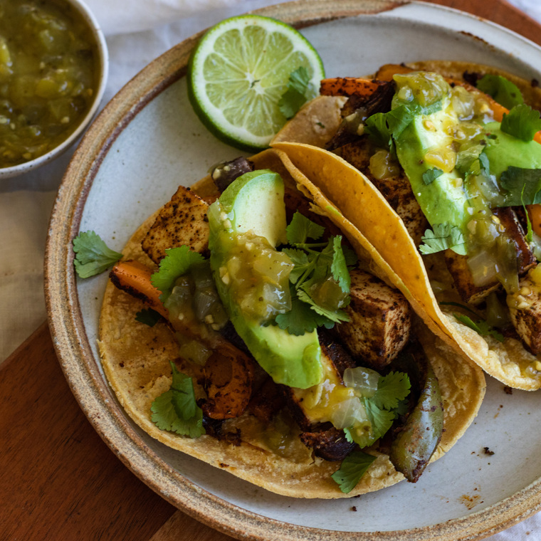 One Sheet Pan Tofu Fajitas (vegan)