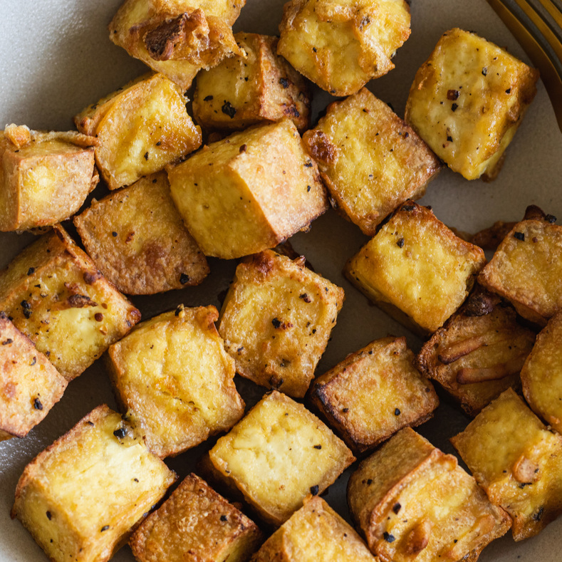 Crispy Salt and Vinegar Air Fried Tofu