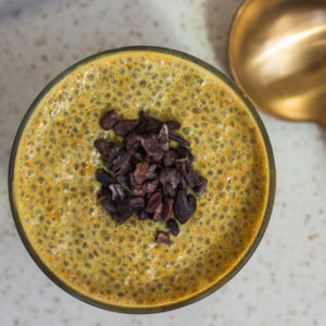 golden milk chia seed pudding