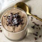 salted caramel chia and flax seed pudding vegan