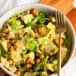vegan avocado ranch romaine salad with chickpeas