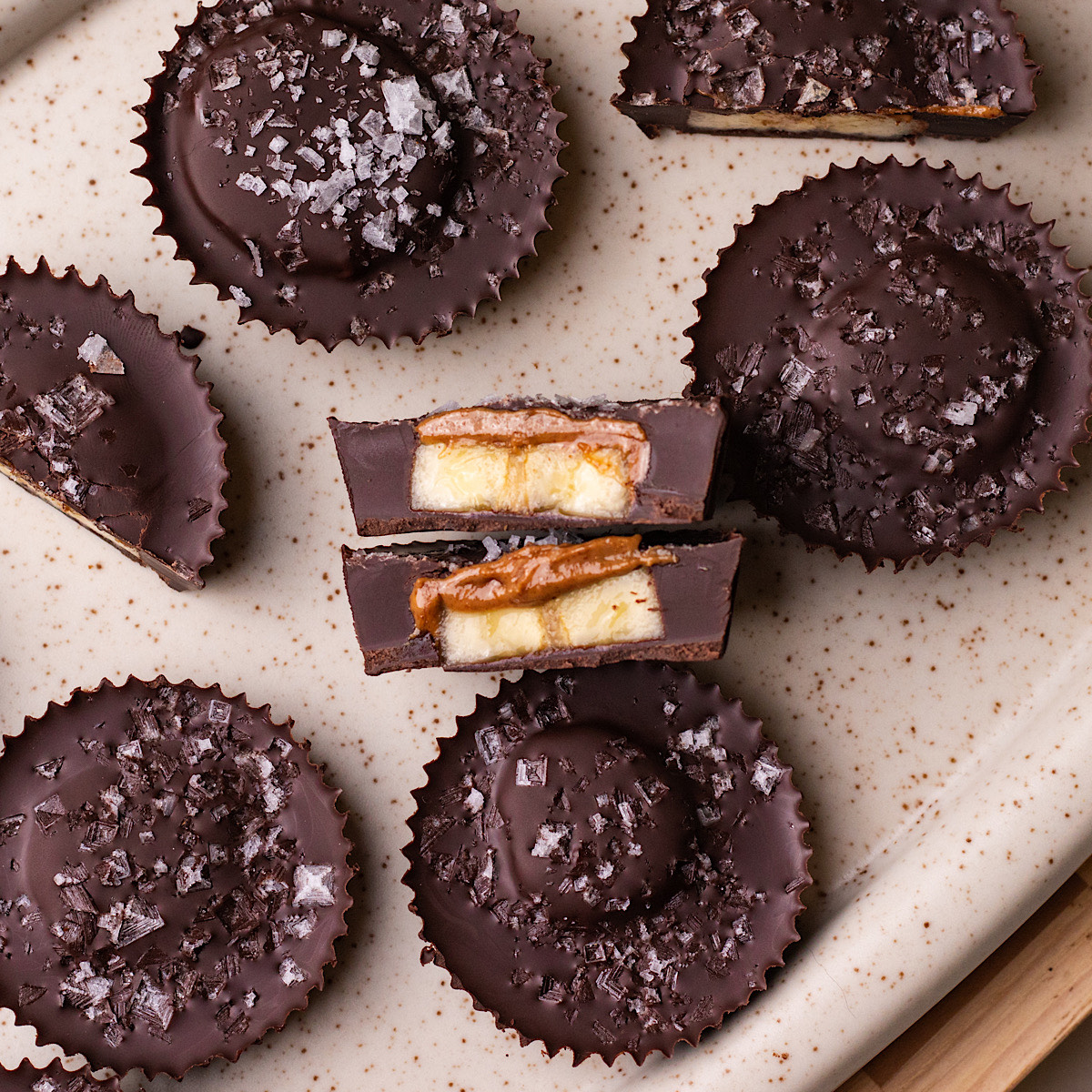 dark chocolate banana reeses (vegan)