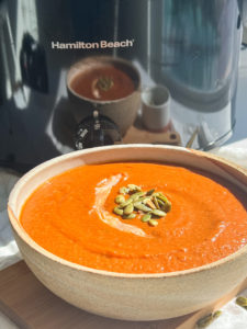 vegan pumpkin tomato soup