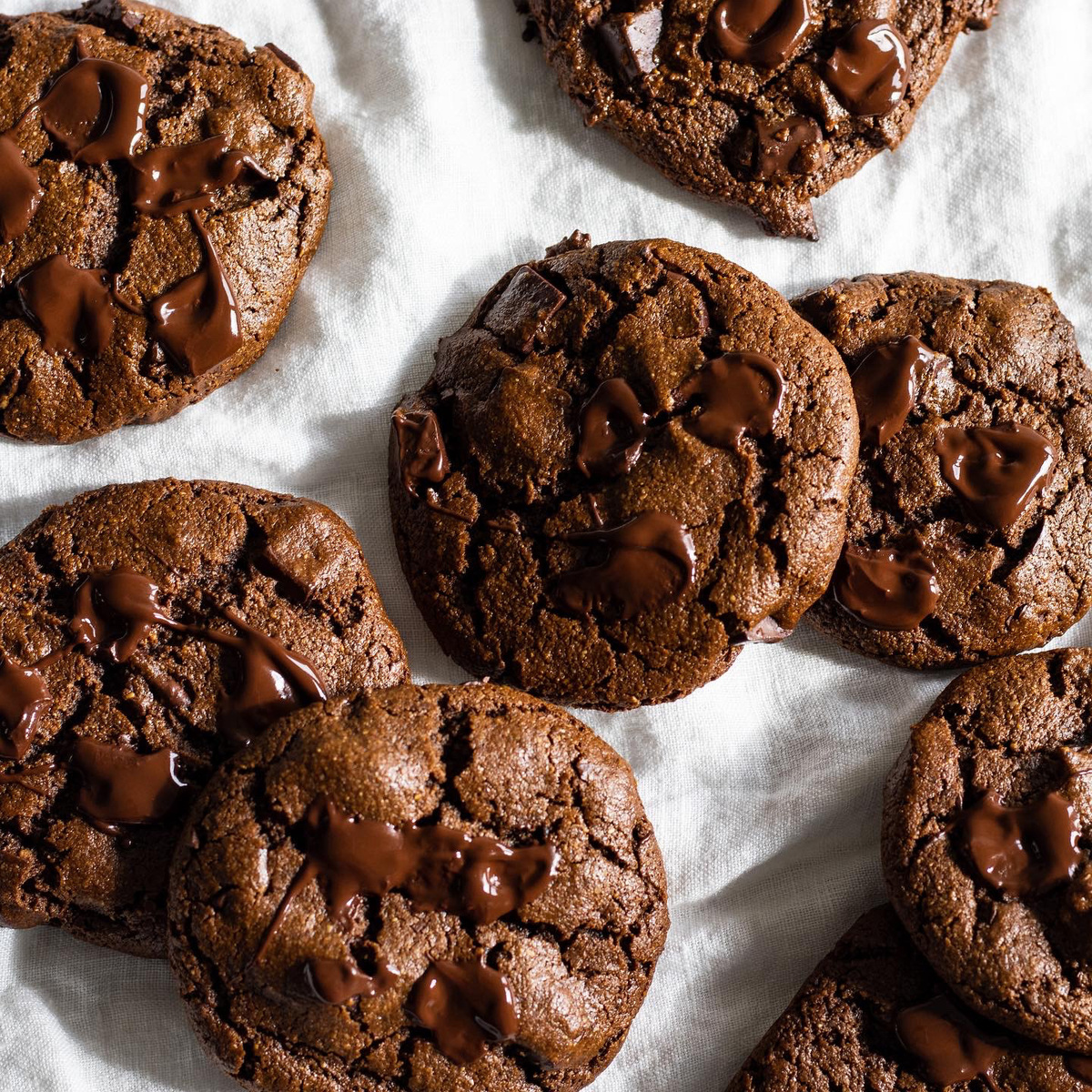 vegan gingerbread chocolate chip cookies with oat and almond flour