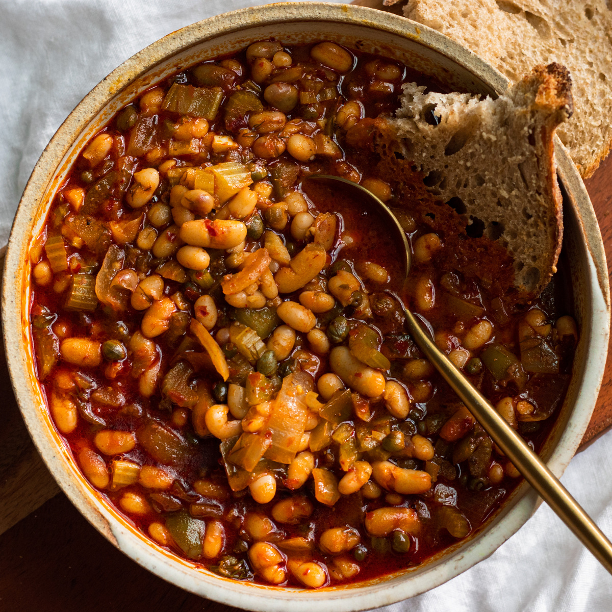 vegan mediterranean white bean stew