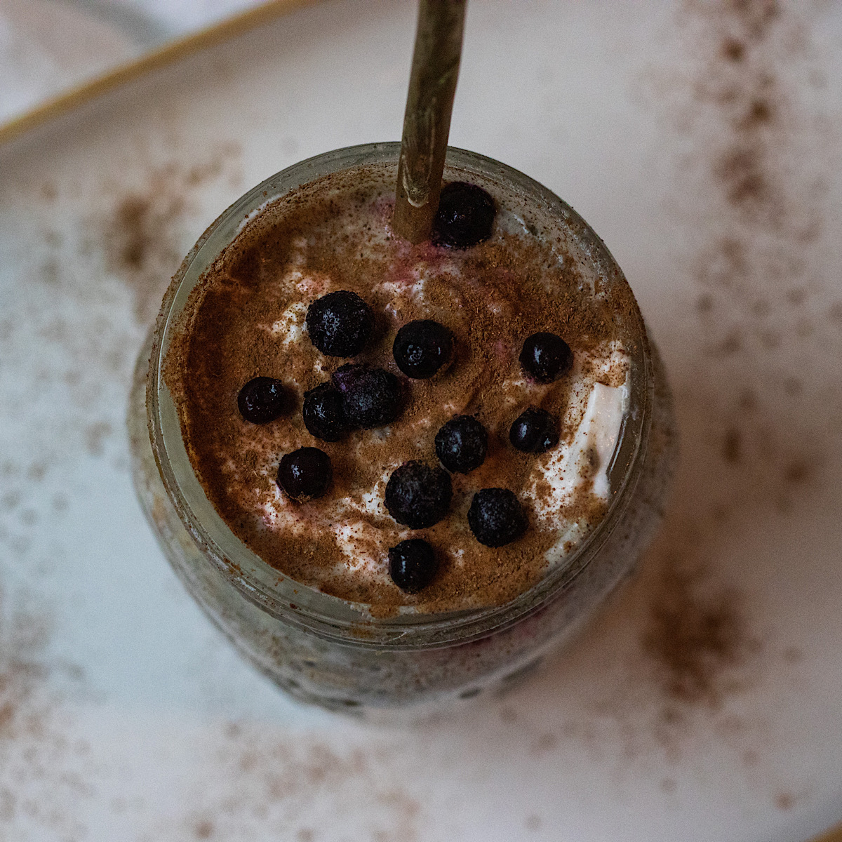 Overnight Oats With Frozen Fruit