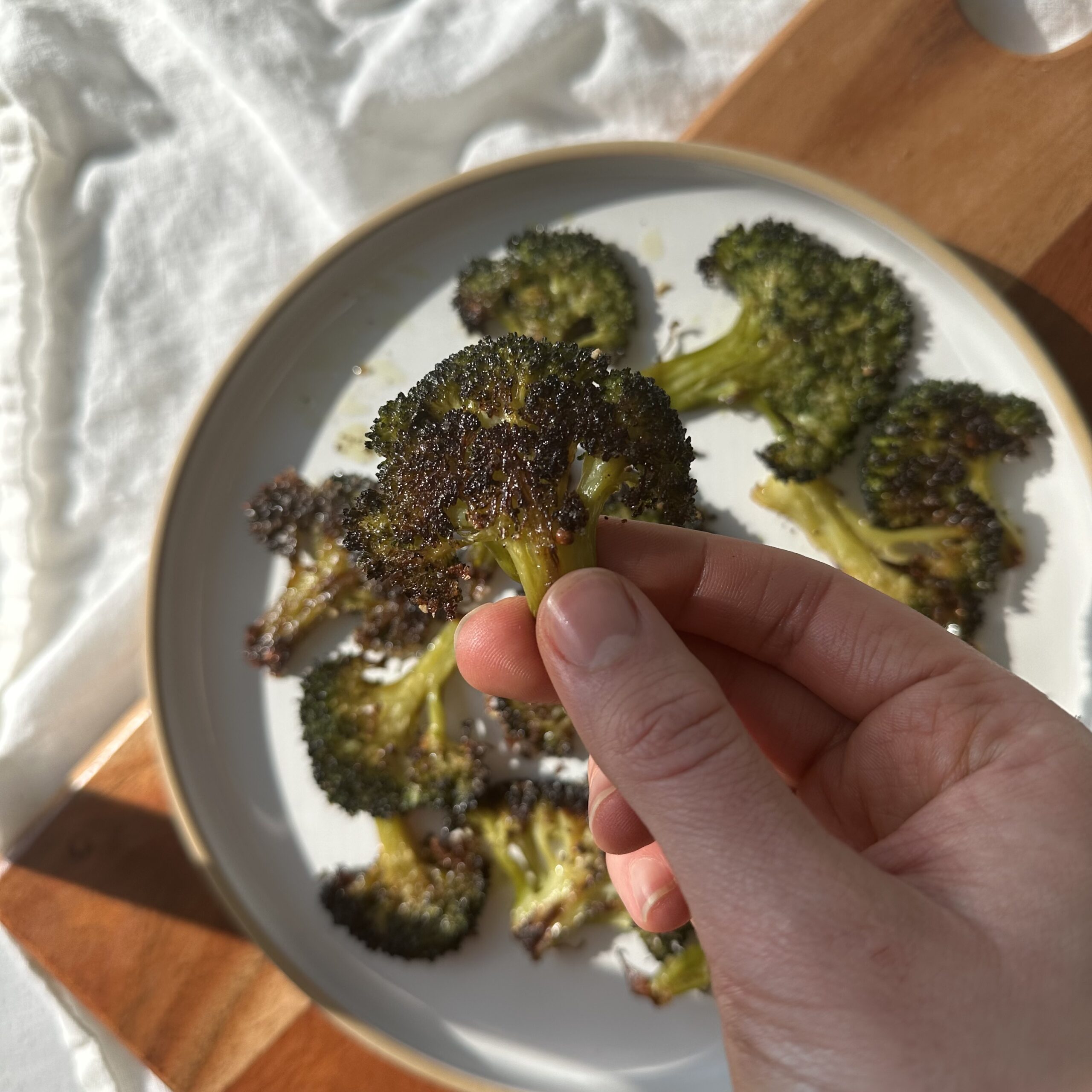 smashed broccoli