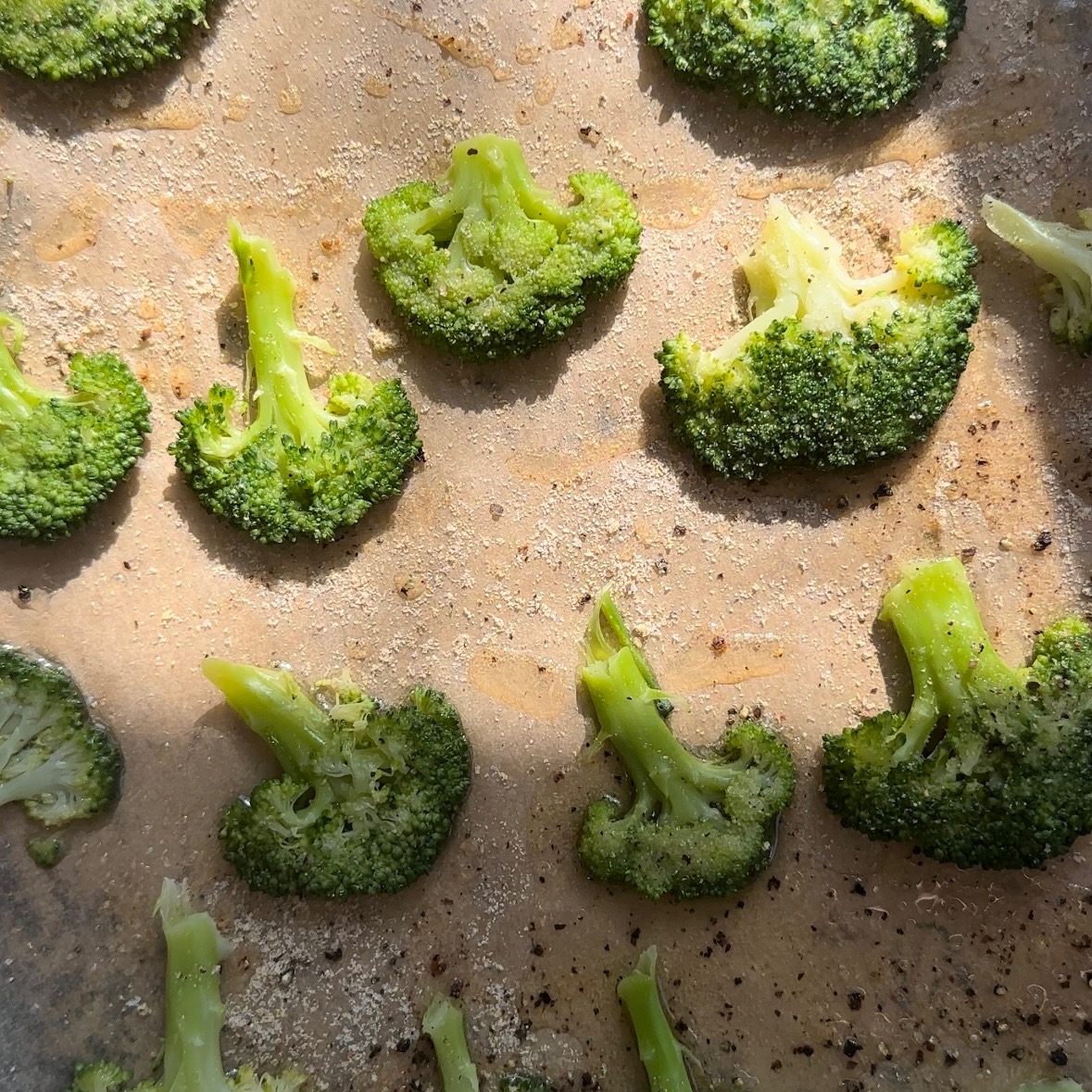 broccoli on sheet pan