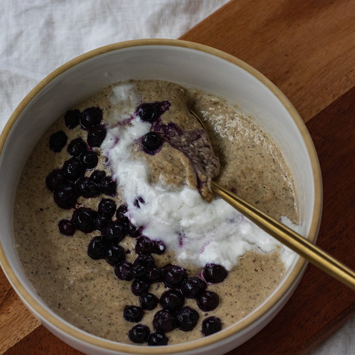 blender oatmeal with protein powder