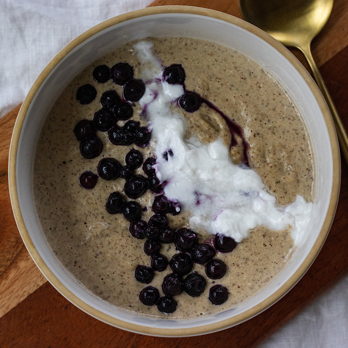 blended oatmeal with protein powder