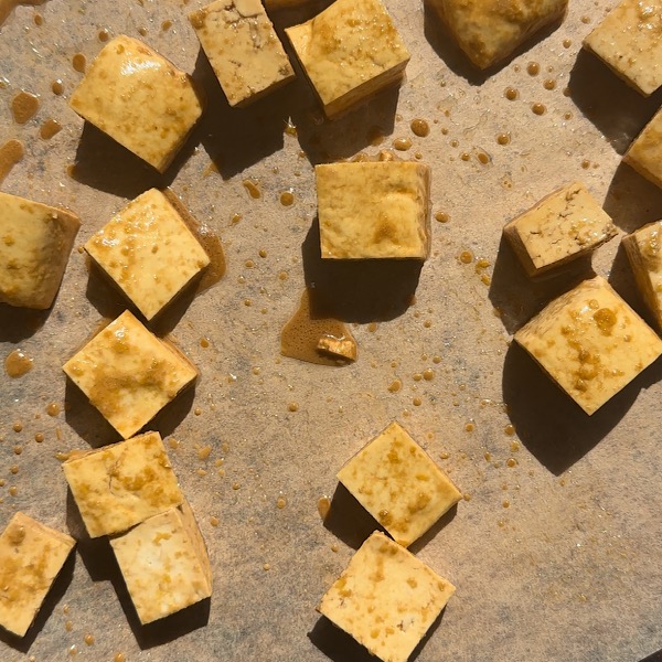 tofu on sheet pan