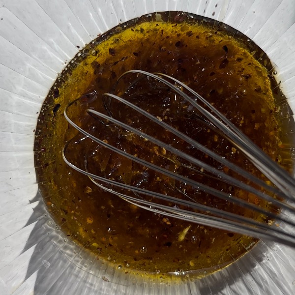 salad dressing in bowl