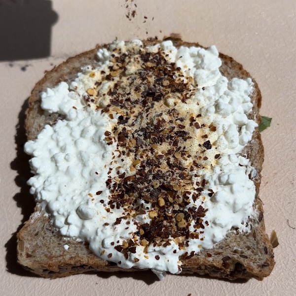 cottage cheese on toast