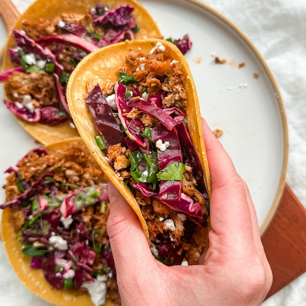 Barbecue Shredded Tofu Tacos - Avocado Skillet
