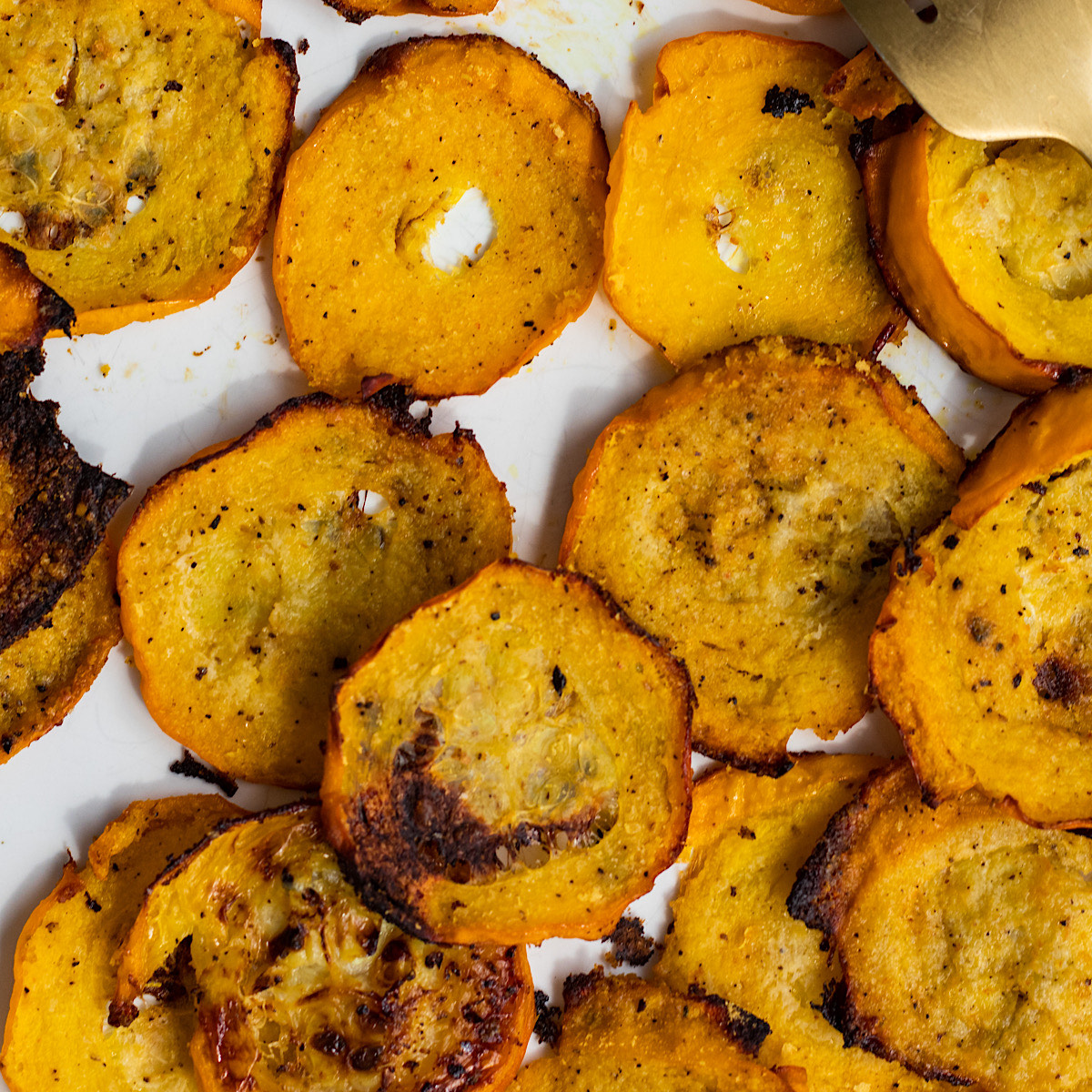 crispy baked smashed zucchini