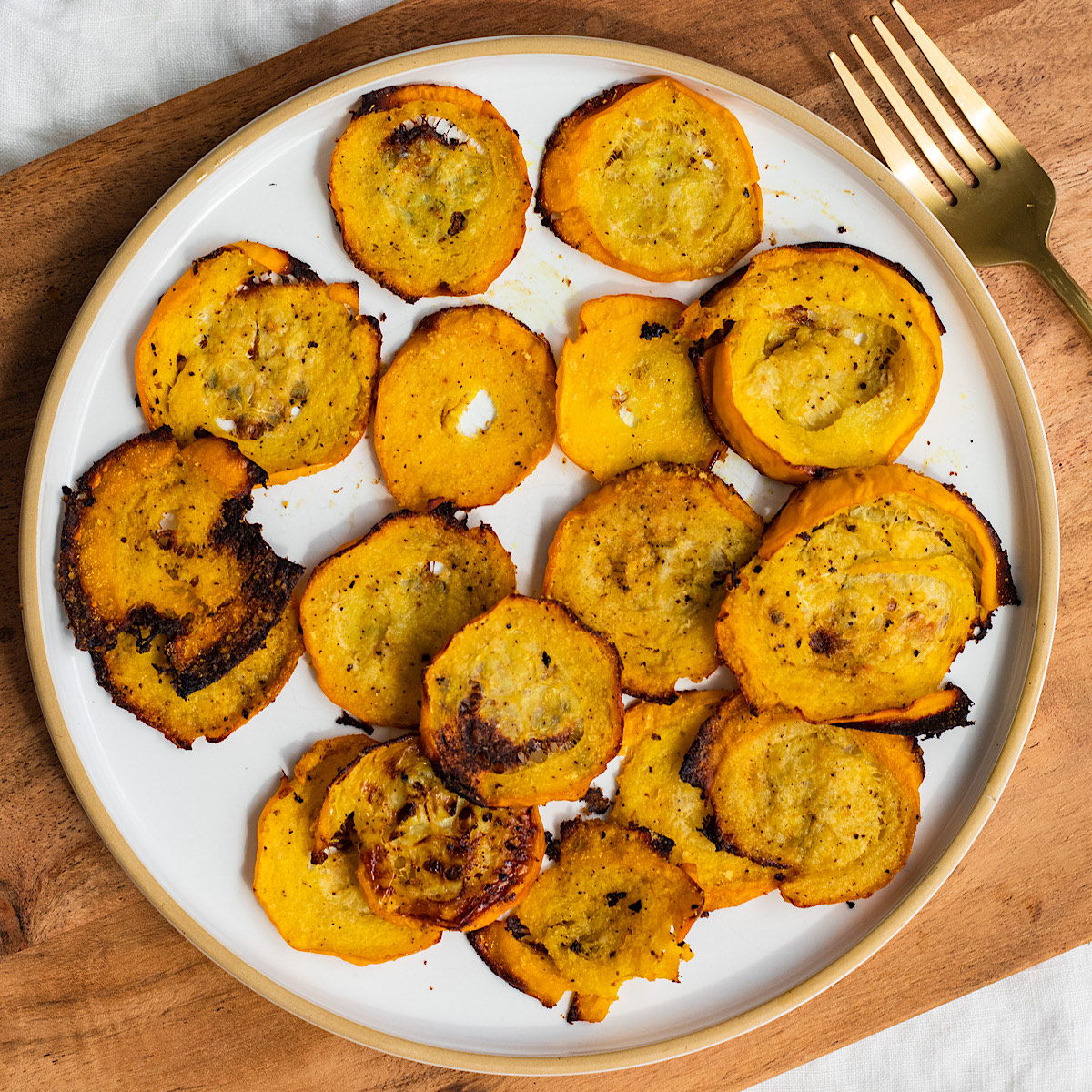 crispy baked and smashed zucchini