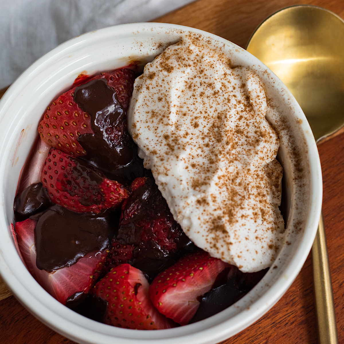 air fried strawberries