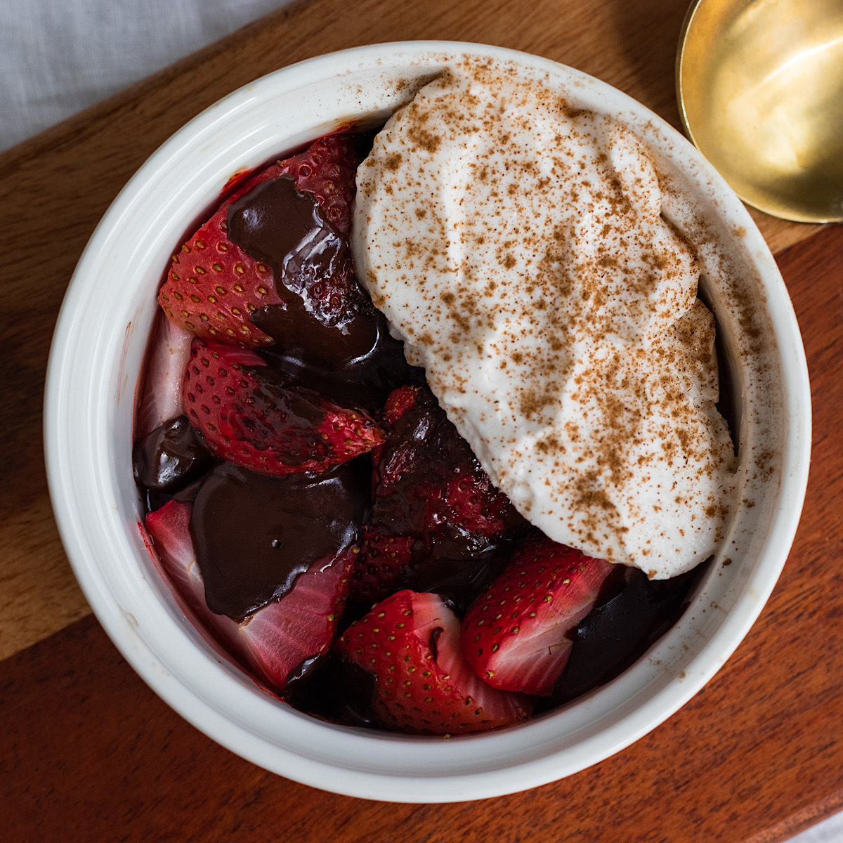 air fried strawberries