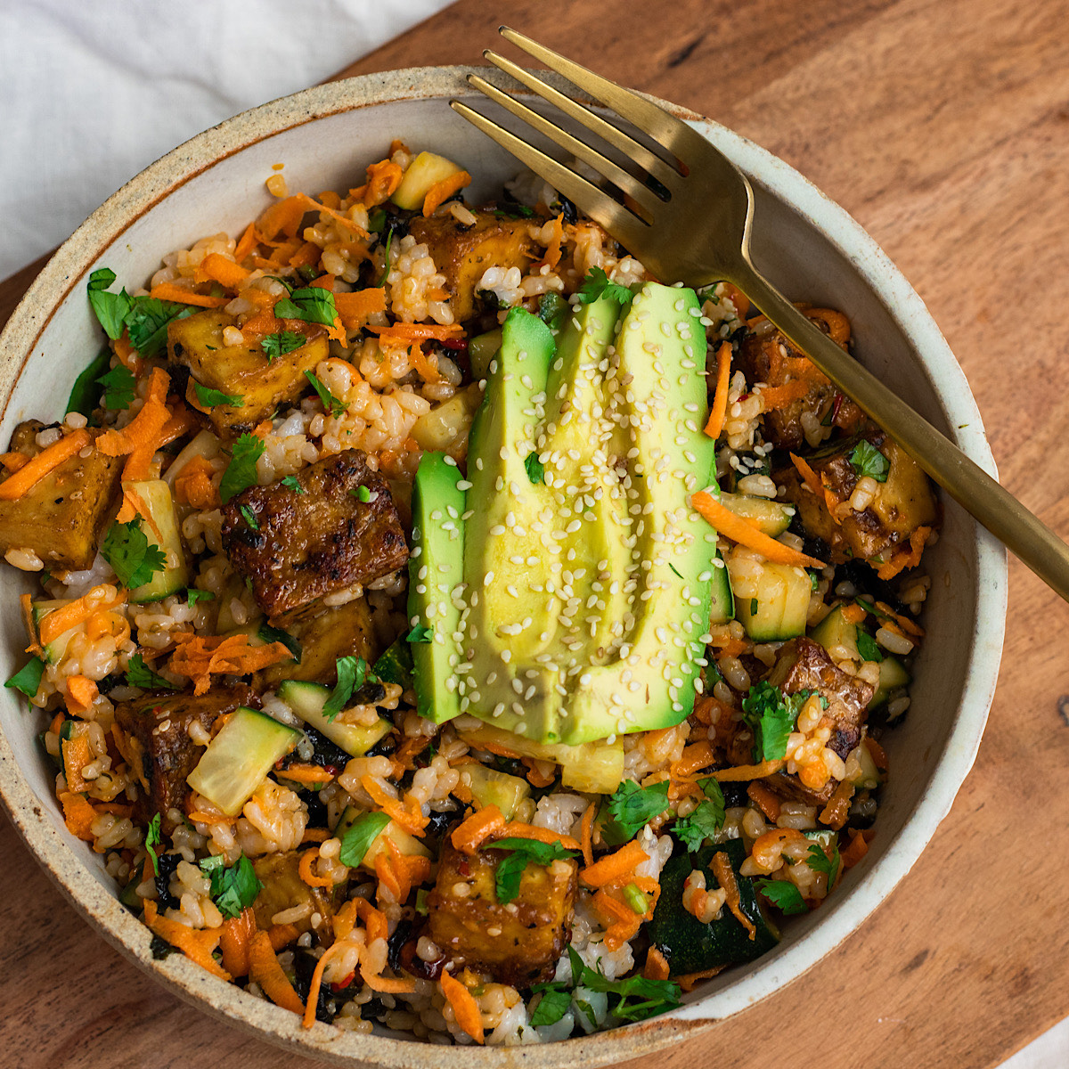 Vegan Sushi Salad With Spicy Mayo Dressing Avocado Skillet 6064