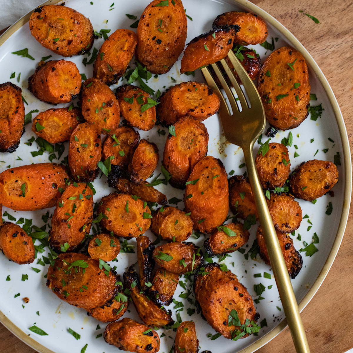 baked hot honey carrots (air fryer option)
