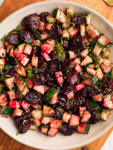 cucumber and beetroot salad