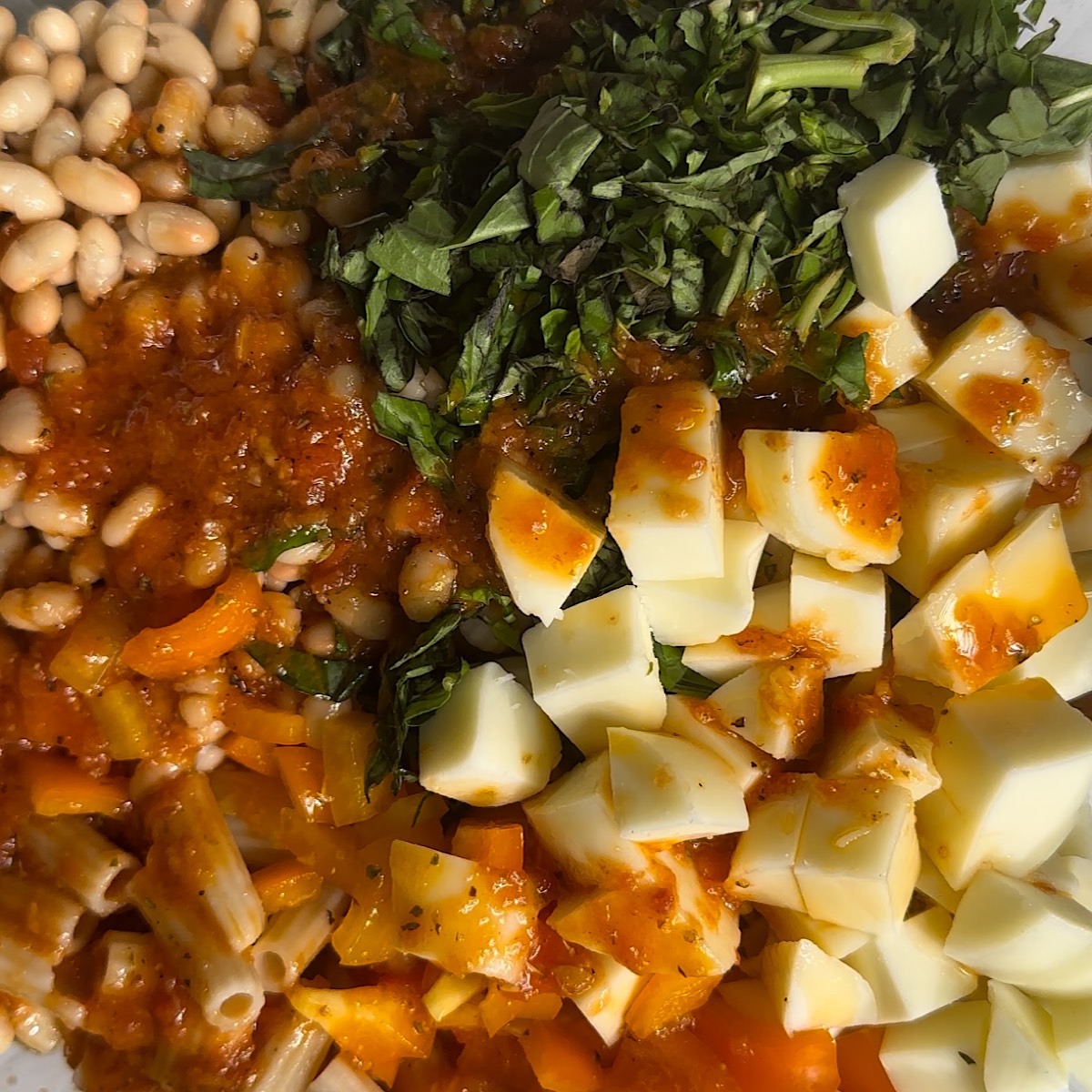 pasta salad in bowl