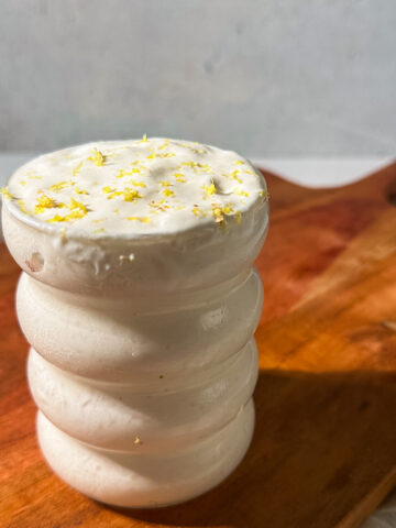 blender lemon honey frozen yogurt (dairy free)