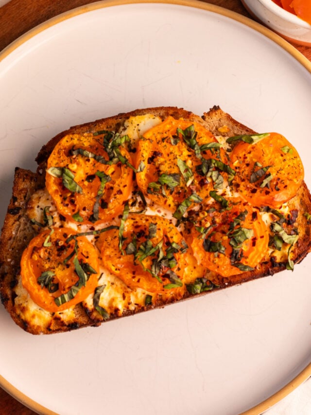 Air Fryer Blueberry Cottage Cheese Toast Avocado Skillet