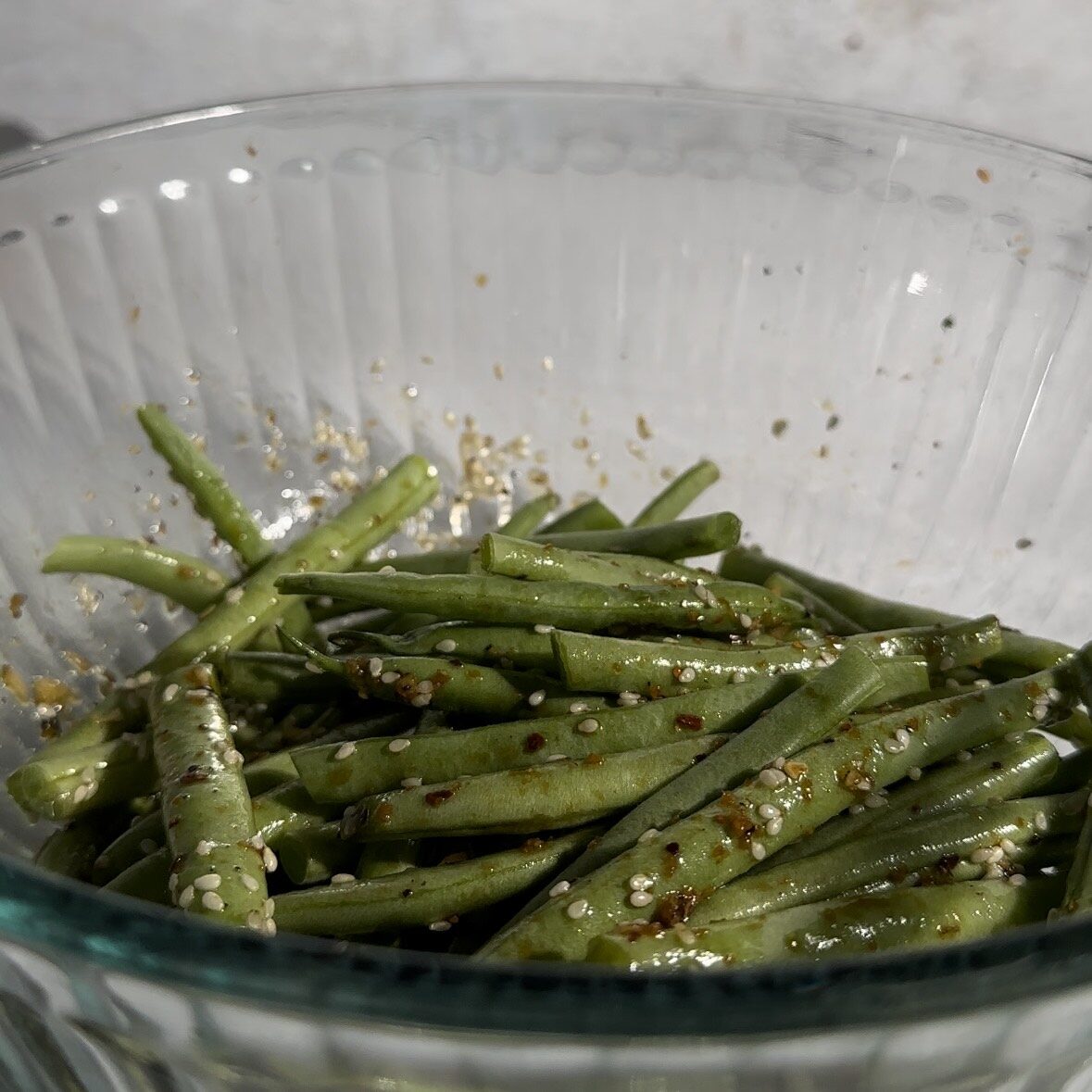 green beans in bowl