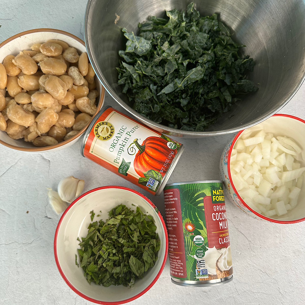 ingredients for pumpkin butter beans