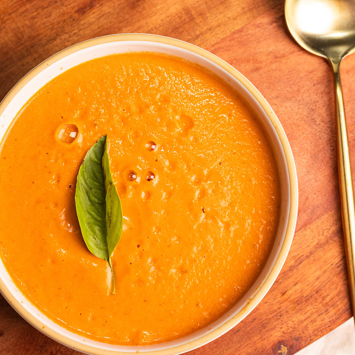 Chunky Fresh Tomato Oregano Soup. A healthy delicious lunch!