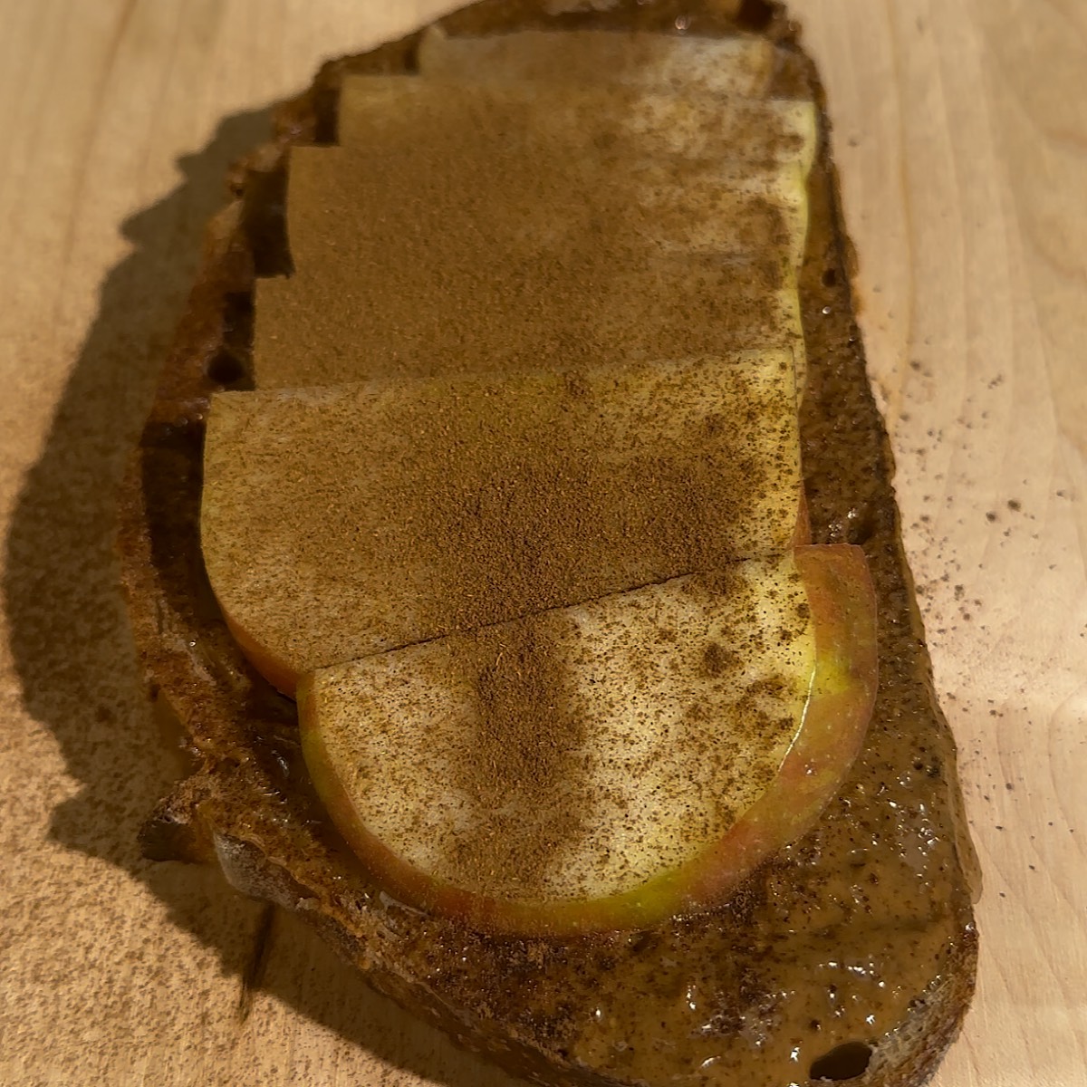 toppings on apple pie toast