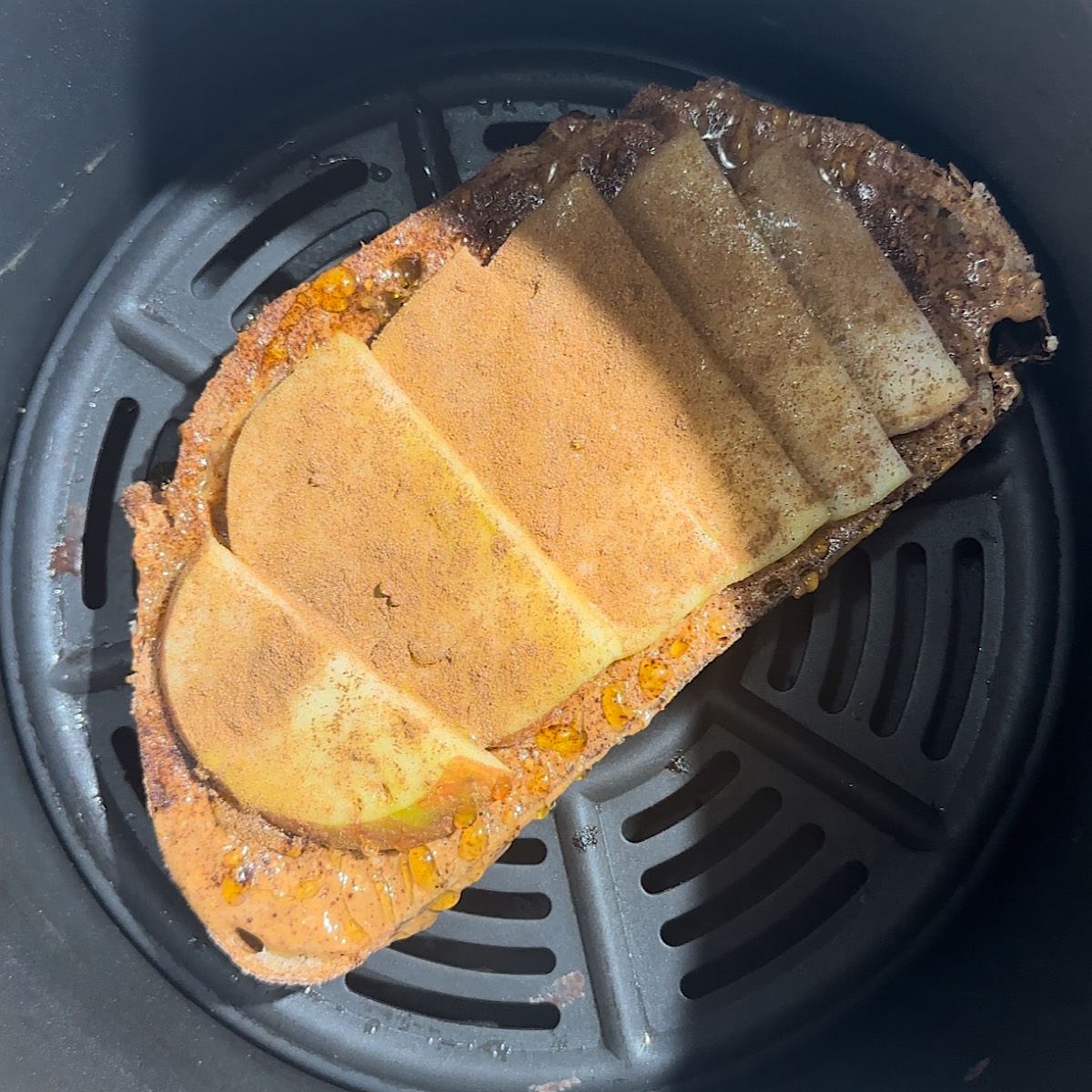 Apple toast in air fryer.