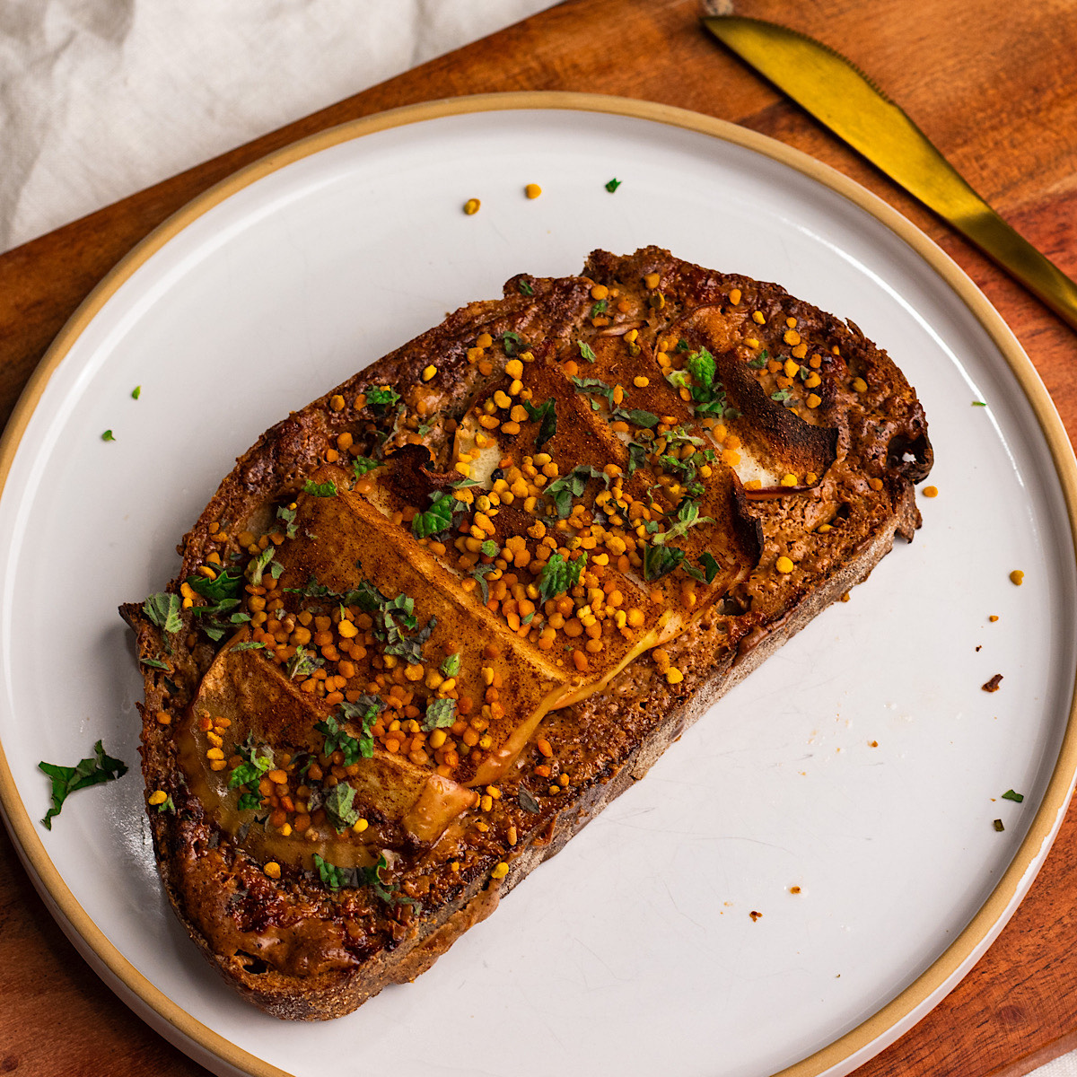 Air Fryer Apple Pie Toast - Avocado Skillet