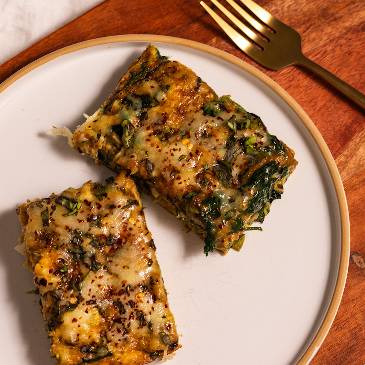 spinach artichoke egg bars