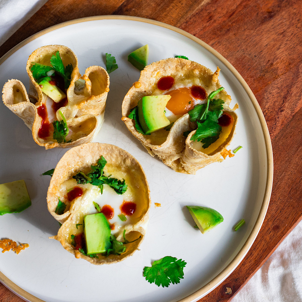 baked breakfast taco egg cups