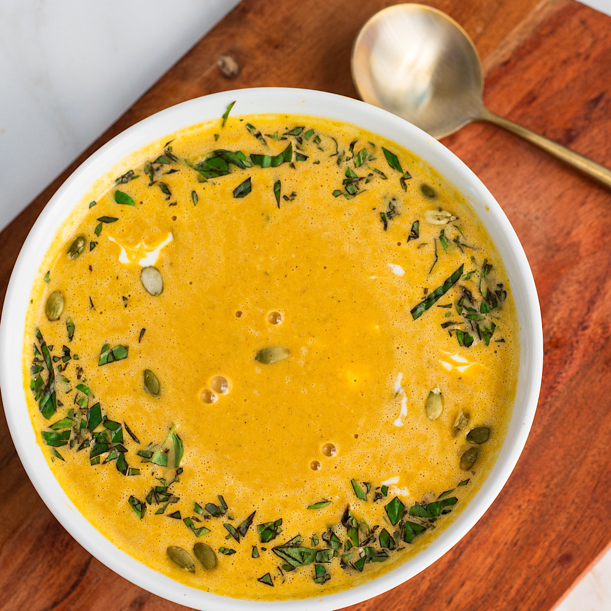 high protein pumpkin soup with cottage cheese